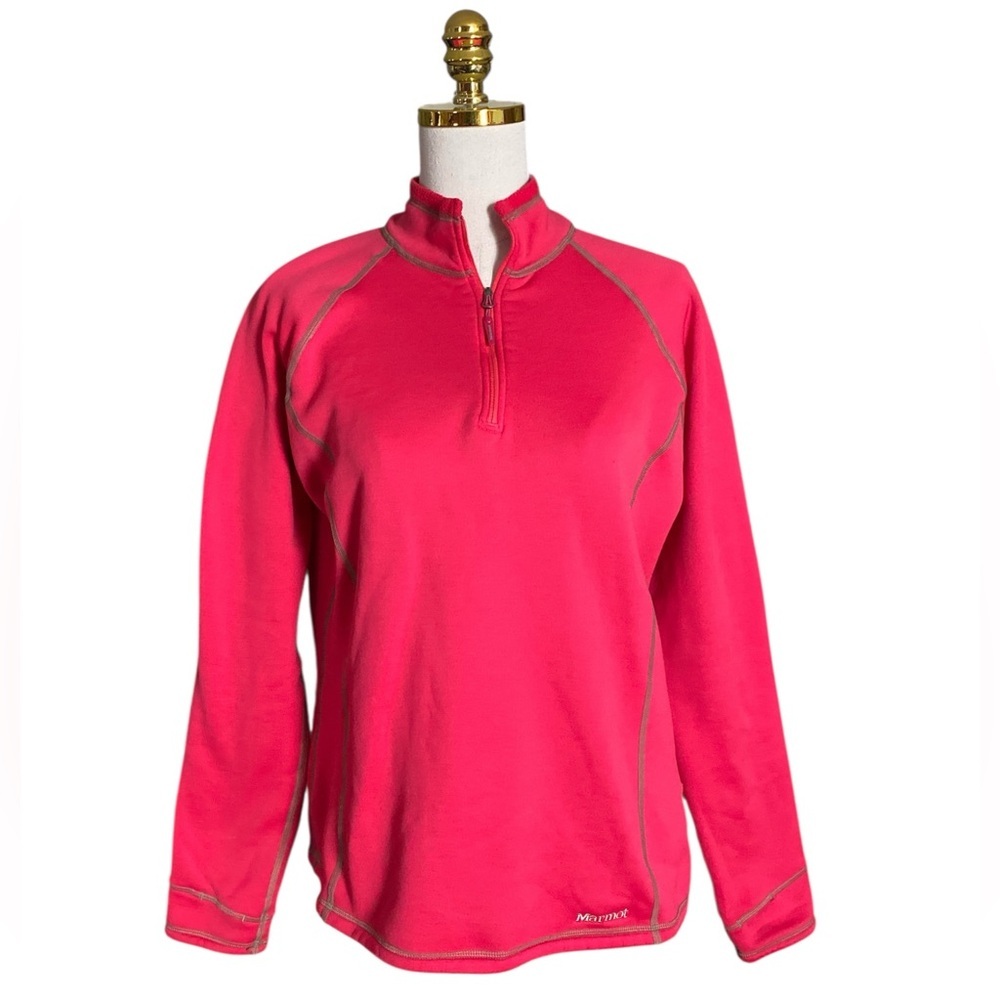 Marmot Women's Power Polatec Stretch Half Zip Outdoor Pullover Sweatshirt Sz XL
